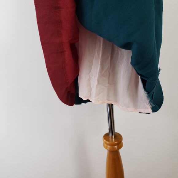 Anthropologie HD in Paris Jules Colorblock Shift Drop Waist Flapper Teal Women 4 - Picture 9 of 12